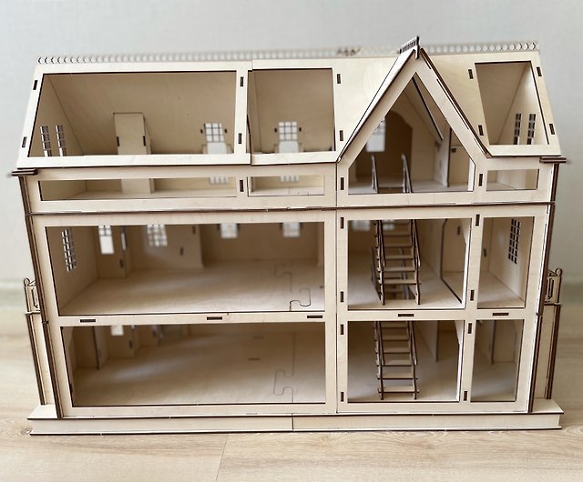 ゴシックヴィラドールハウス|木製DIYドールハウスキット|ドールハウス