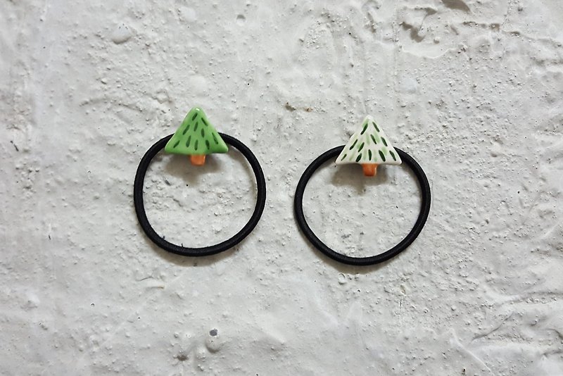 Little Tree Hair Tie Bracelet - Hair Accessories - Pottery Green