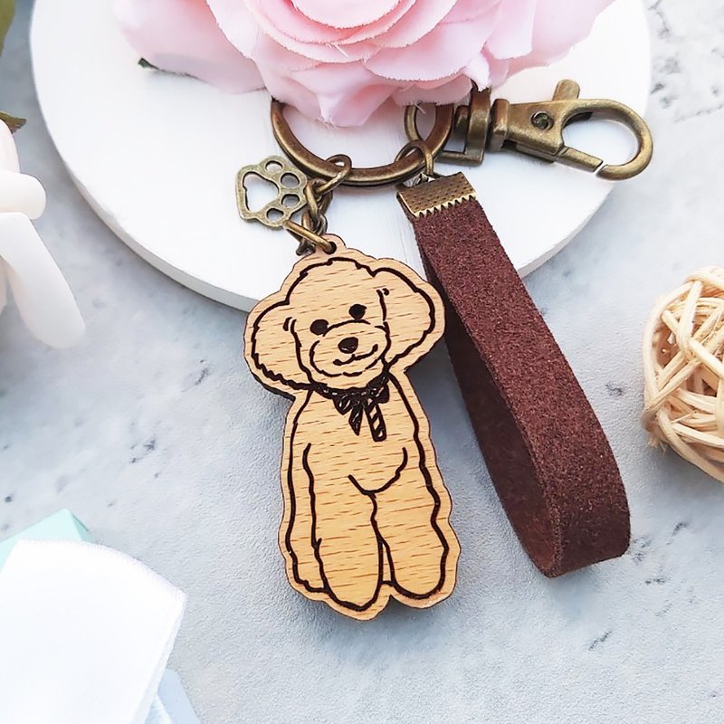 [Customized] Pet Key Ring-Similar Painting/Customized Lettering - ที่ห้อยกุญแจ - ไม้ 