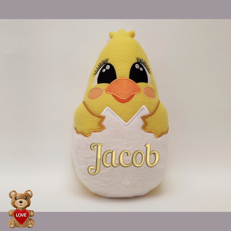 Personalised Cute Chicken Stuffed toy ,Super cute personalised soft plush toy - 公仔/玩偶 - 其他金屬 黃色