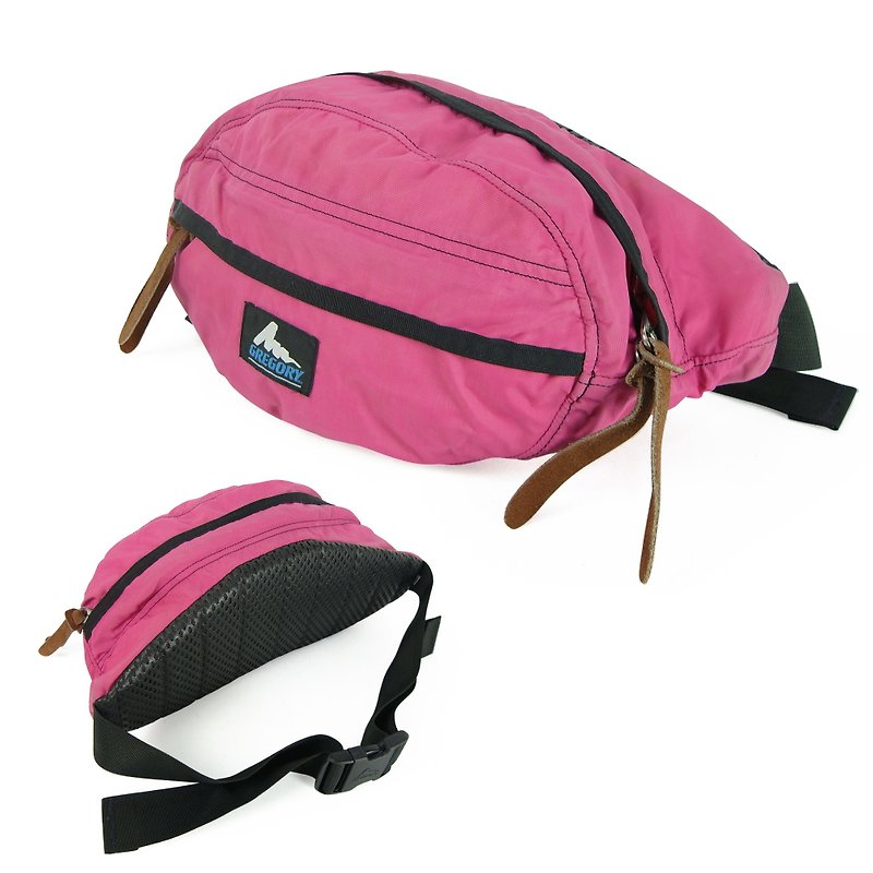A‧PRANK :DOLLY :: Brand Gregory American 90s blue word peach pocket B806017 - Messenger Bags & Sling Bags - Waterproof Material Pink