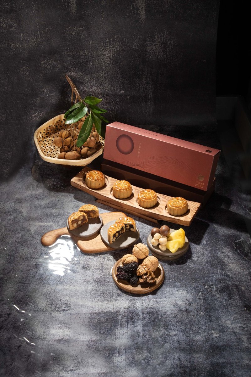 【門市自取】三點水綜合月餅雙味組合 *早鳥優惠至15/9* - 鹹派/甜派 - 其他材質 金色