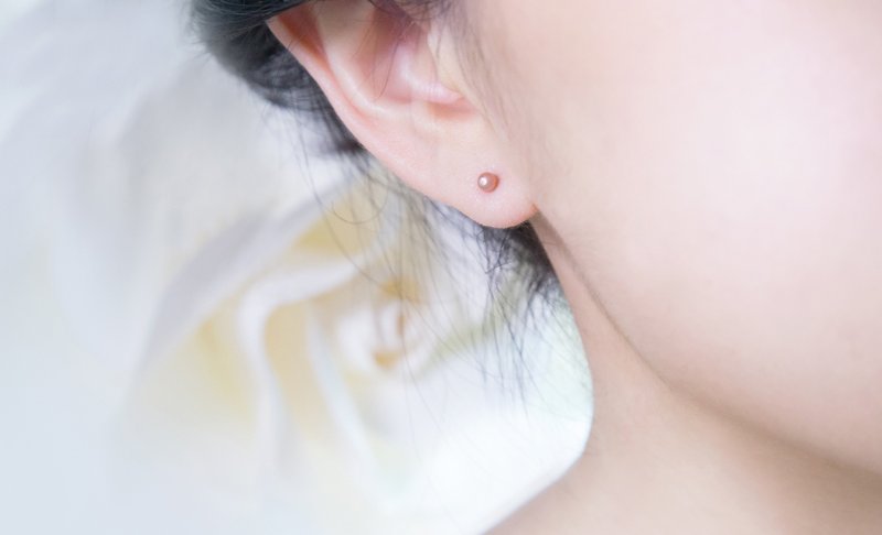 Vapor Earrings (Silver) - 耳環/耳夾/耳骨夾 - 其他金屬 紅色