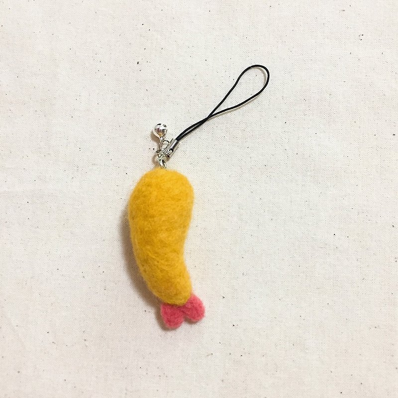 Cute ornaments ornaments pendants hand pieces wool felts gifts handmade gifts fried shrimp tempura - Other - Wool Orange