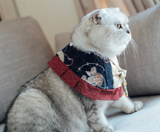 Kimono scarf is suitable for cats and dogs, and the color can be