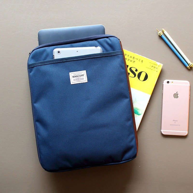 All purpose pockets bag(13.5'' Laptop OK)-Blue_100443-30 - Laptop Bags - Waterproof Material Blue