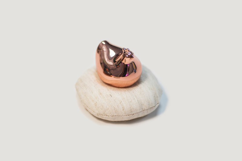 少量現貨販售中【招桃花必備】可愛無敵玫瑰金小雞 - 擺飾/家飾品 - 鋁合金 多色