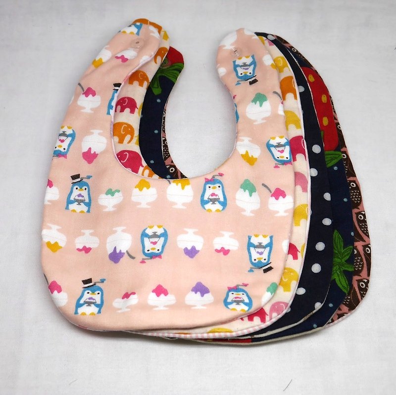 新年快乐 Goody bag No.10  // 5 bibs in 1 unit - Bibs - Cotton & Hemp Multicolor