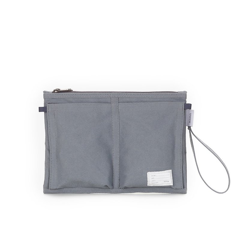 Inner bag series-13 inch storage bag (hold/storage)-rock gray-RMD300GR - กระเป๋าเครื่องสำอาง - ผ้าฝ้าย/ผ้าลินิน สีเทา