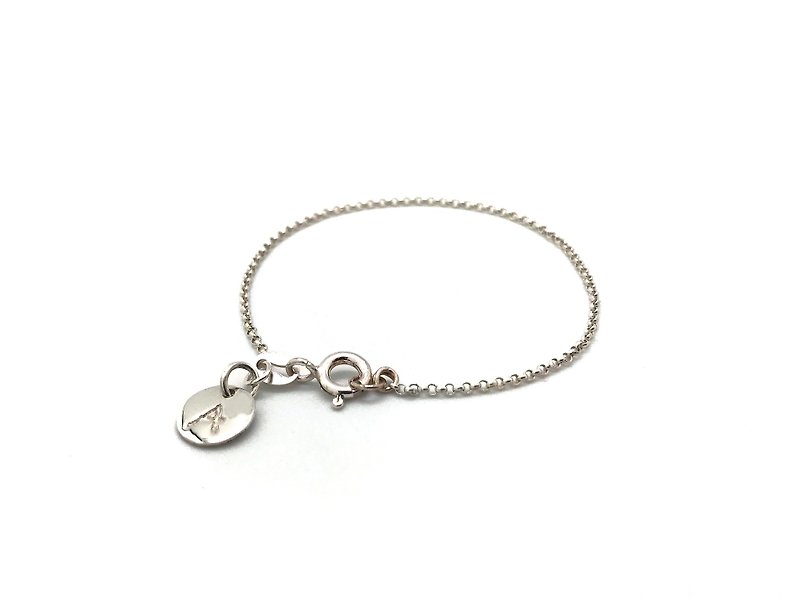 Silver925 Bracelet - สร้อยข้อมือ - เงินแท้ สีเทา