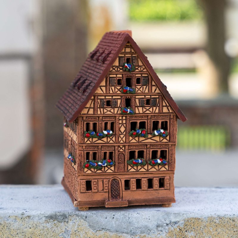 German House Hotel is 14cm high - Items for Display - Pottery 