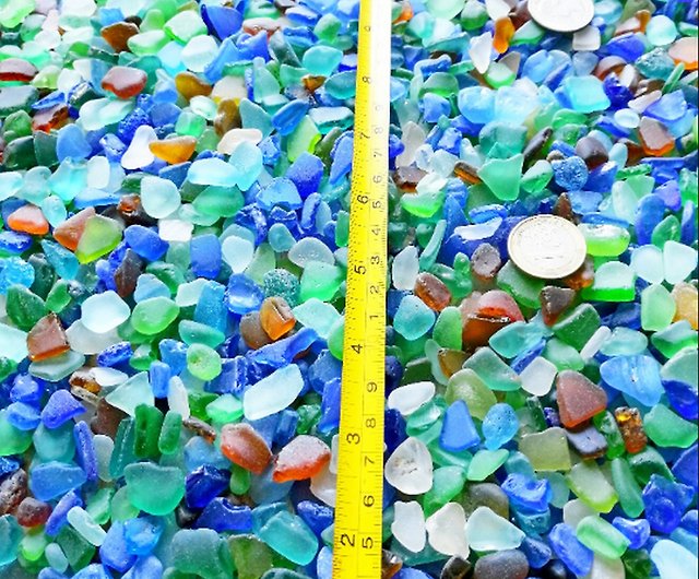 Pile of Multi Sea Glass 5x7 Photo