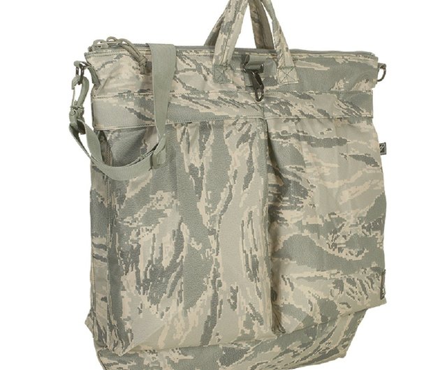 Helmet camouflage tote bag