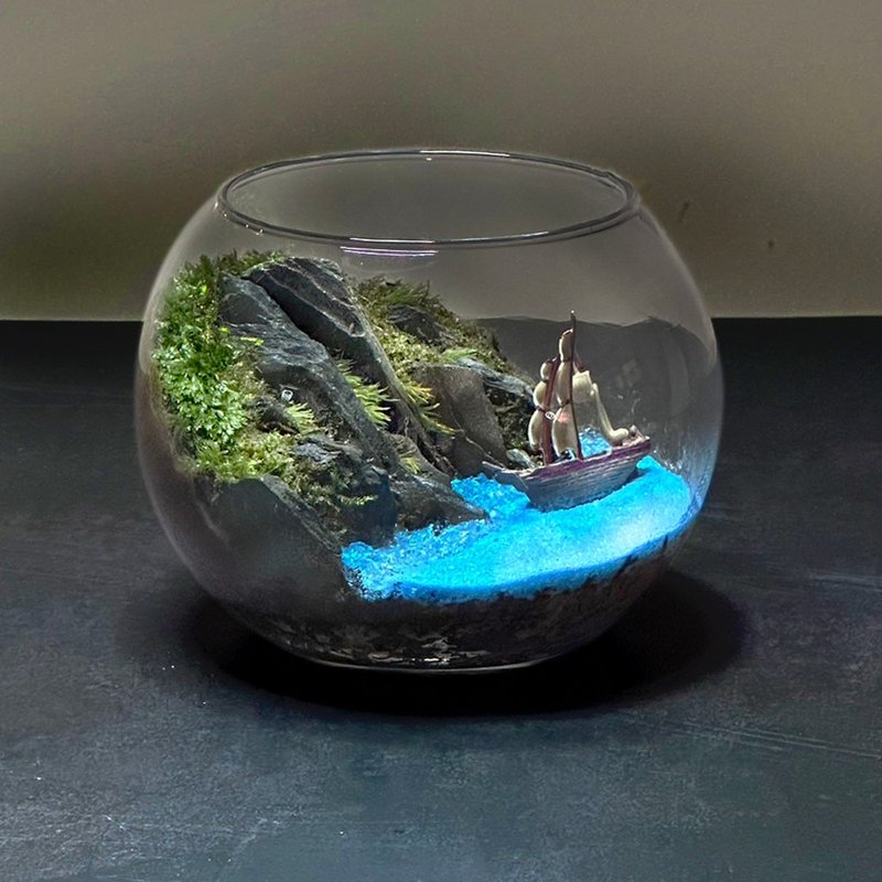 The Age of Discovery/Pocket-sized handmade micro-landscape ecological basin - ตกแต่งต้นไม้ - พืช/ดอกไม้ 