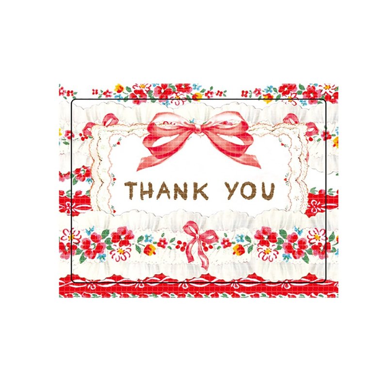 Bijou thank you rabel sticker(red) - Stickers - Paper Blue