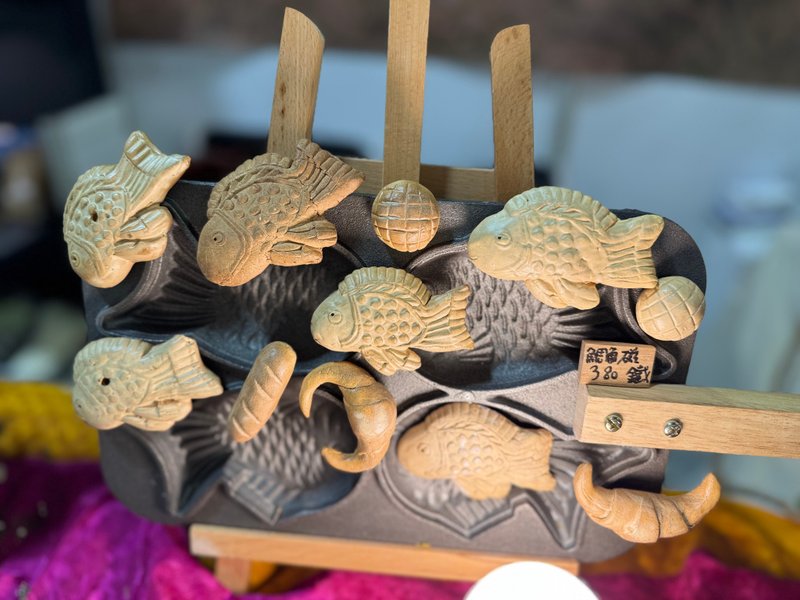 鯛魚燒磁鐵 - 公仔/玩偶 - 陶 金色