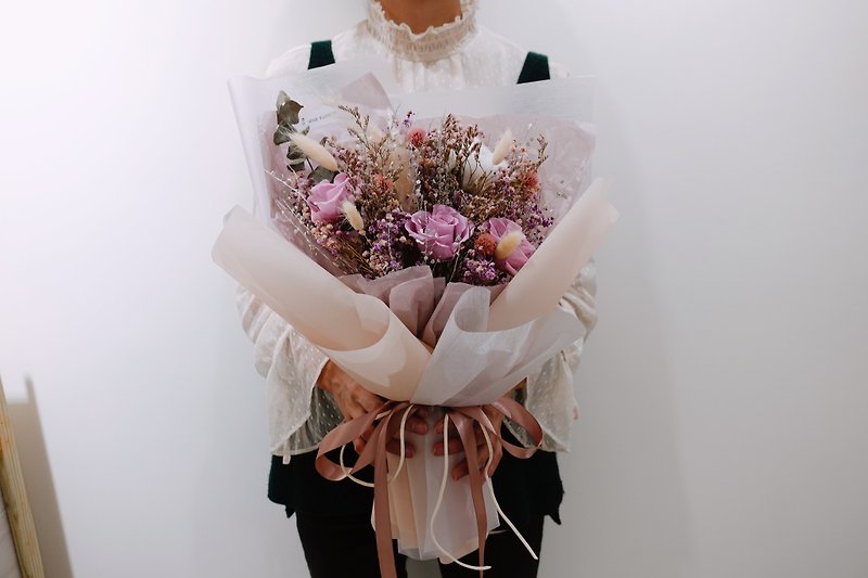 Medium-sized bouquet of eternal life [marriage proposal]-eternal flower - Dried Flowers & Bouquets - Plants & Flowers Pink