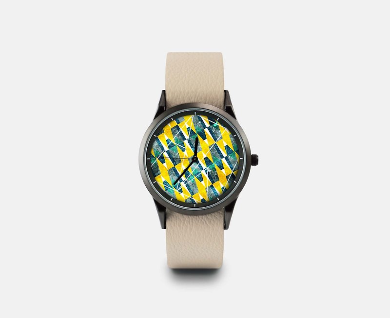 【Illustration Watch】-Starry sky - Men's & Unisex Watches - Other Metals Yellow