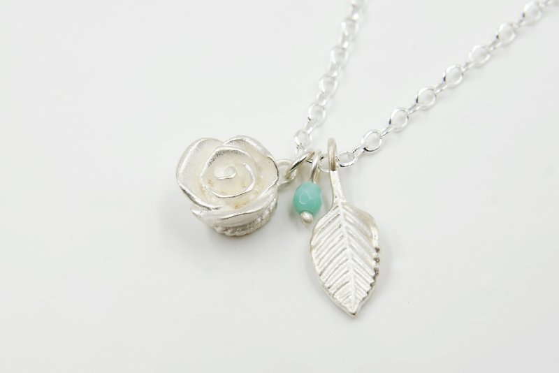 I-Shan13 Rose Necklace Small - Necklaces - Sterling Silver Silver