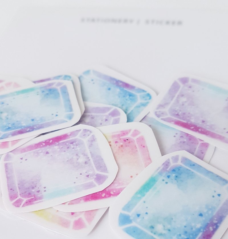 Unicorn Crystal Sugar Transparent Sticker - สติกเกอร์ - กระดาษ สึชมพู