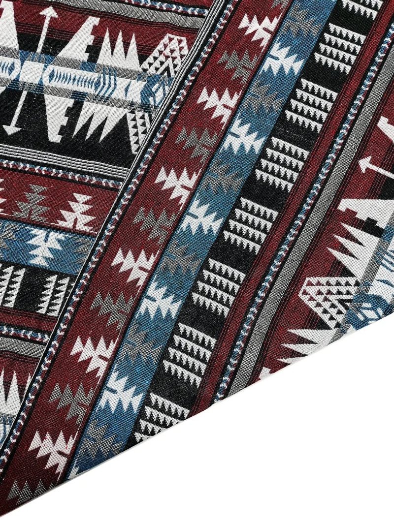 Multi-color Tribal Fabric Thai Woven Fabric Craft Supplies Textile 1/2 yard - 編織/刺繡/羊毛氈/縫紉 - 其他材質 多色