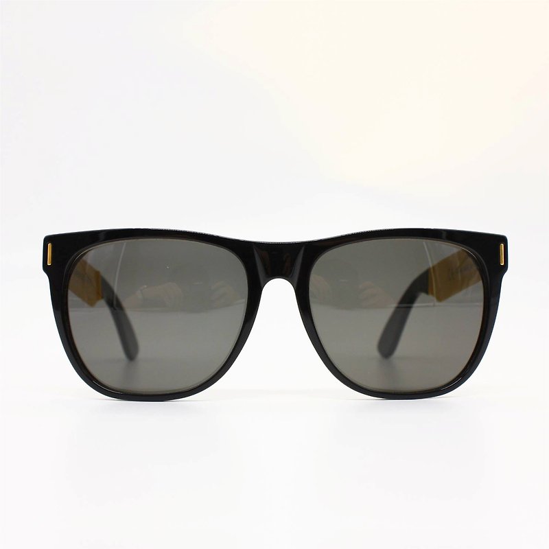 SUPER太陽眼鏡 - CLASSIC FRANCIS BLACK GOLD - 眼鏡/眼鏡框 - 其他材質 金色