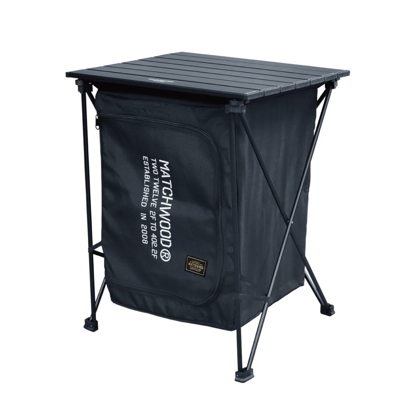 Very limited edition Folding Storage Basket Table picnic storage table storage cabinet camping - ชุดเดินป่า - โลหะ สีดำ