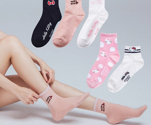 ONEDER Wanda] Sanrio Central Rib Socks Hello Kitty Stockings Socks - Shop  oneder Socks - Pinkoi