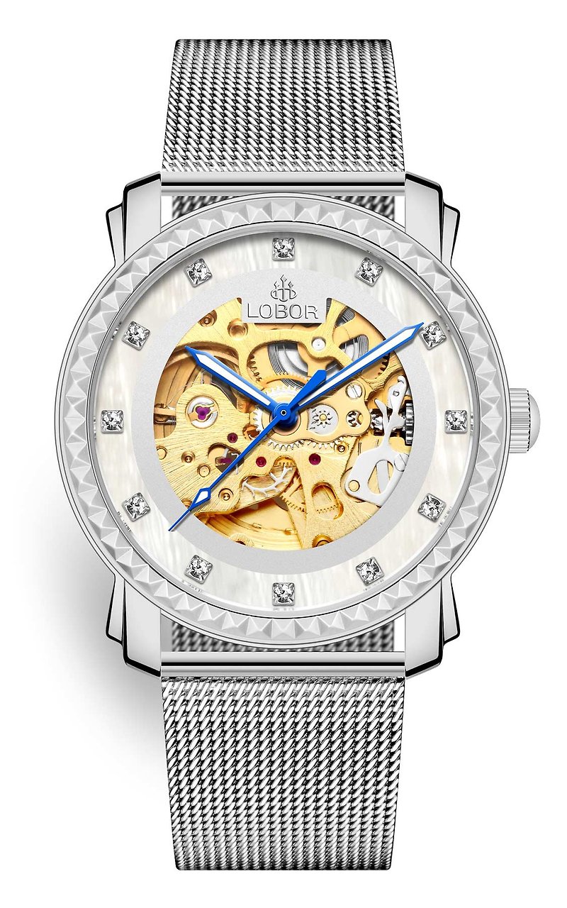 Premier Staunton 41mm Stainless Steel LOBOR watch made in Hong Kong - นาฬิกาผู้หญิง - วัสดุกันนำ้ สีเงิน