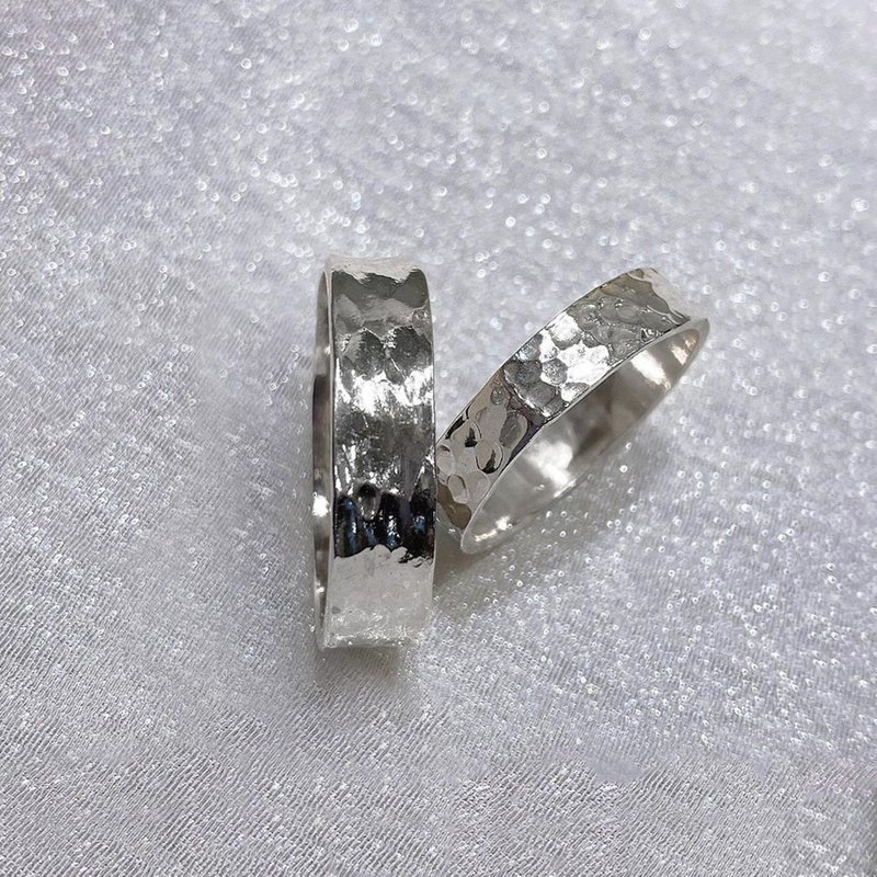 金工課程【質感波紋銀戒】手作對戒/文化幣/外語教學可/1人可 - 金工/飾品 - 純銀 