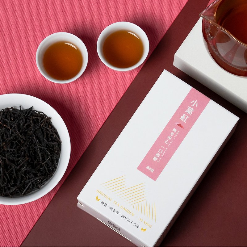 The original tea garden's first choice for corporate Dragon Boat Festival gifts is the Lugu Tea Township small leaf black tea gift box - Tea - Paper Pink