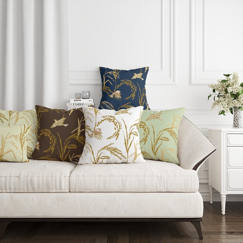Original Print Pillowcase Sparrow Guyu (set of three) - Pillows & Cushions - Polyester 