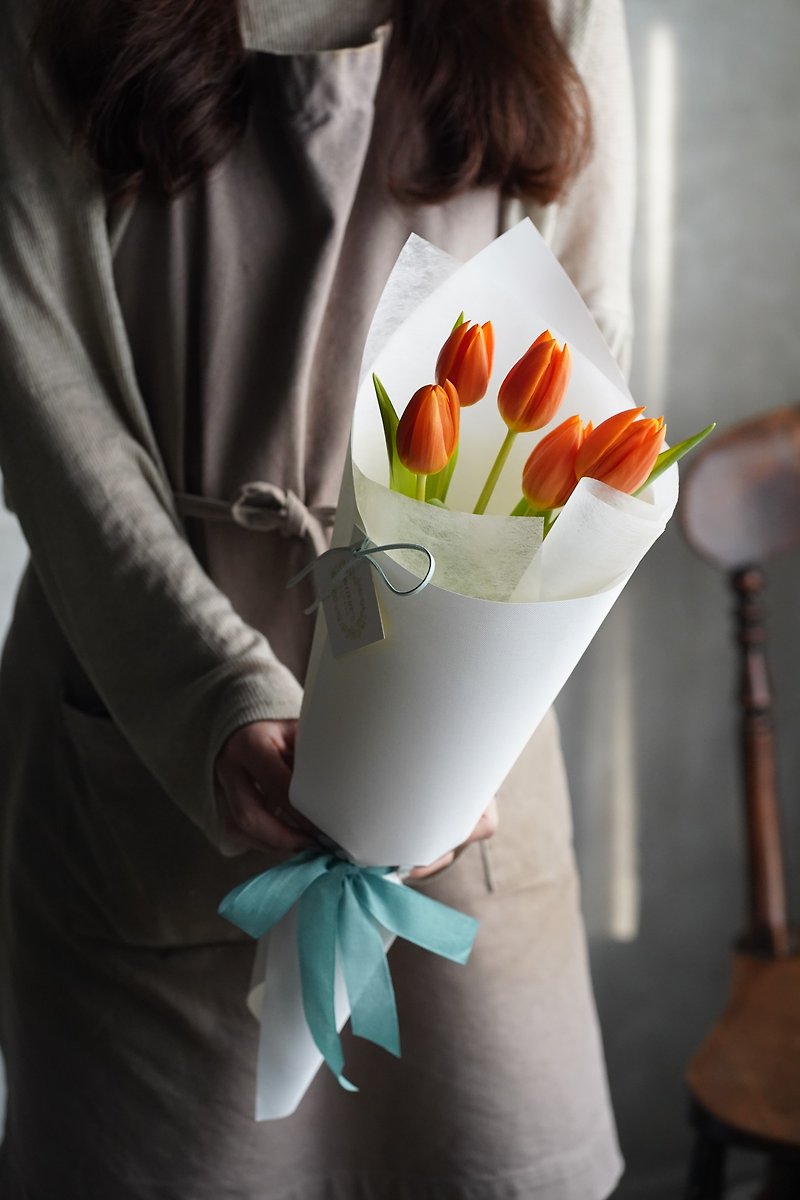 No color pick tulip bouquet_Flowers - Dried Flowers & Bouquets - Plants & Flowers Orange
