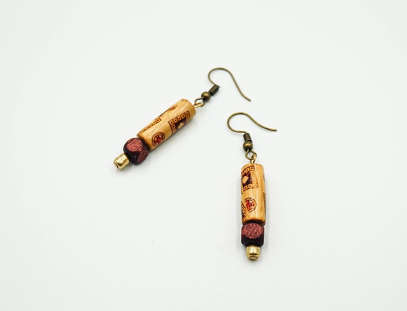 Handmade Earrings | Hippie - Earrings & Clip-ons - Wood Brown