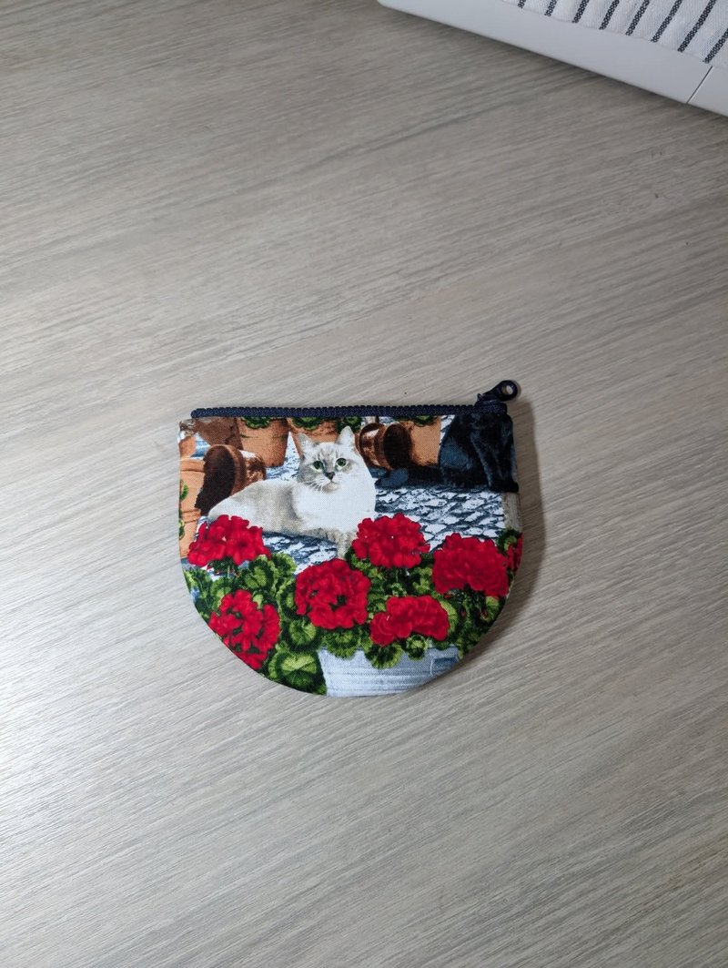 半圓零錢包 - 零錢包/小錢包 - 棉．麻 