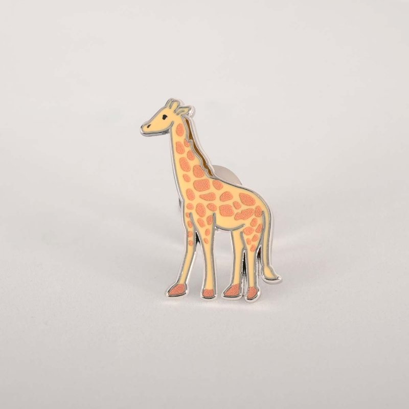 世界動物圖鑑徽章 / 長頸鹿 - 徽章/別針 - 其他金屬 