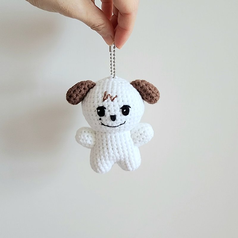 Customized dog pendant - Keychains - Cotton & Hemp White