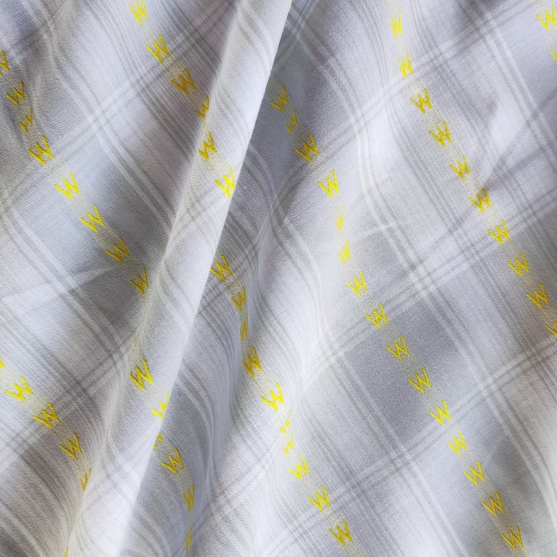 StarlinkWWW Jacquard Gradient Collagen Woven Fabric - เย็บปัก/ถักทอ/ใยขนแกะ - ผ้าฝ้าย/ผ้าลินิน สีเทา