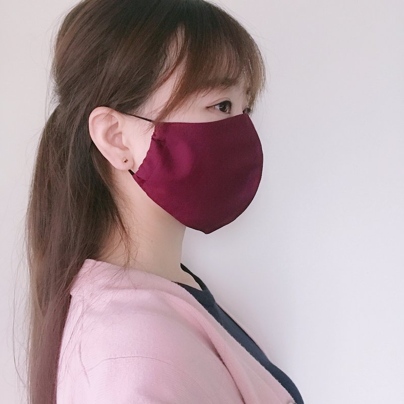 快速出貨【立體】職人手作-兩用 口罩套 純棉口罩套 布口罩 防疫 - 口罩/口罩收納套 - 棉．麻 白色