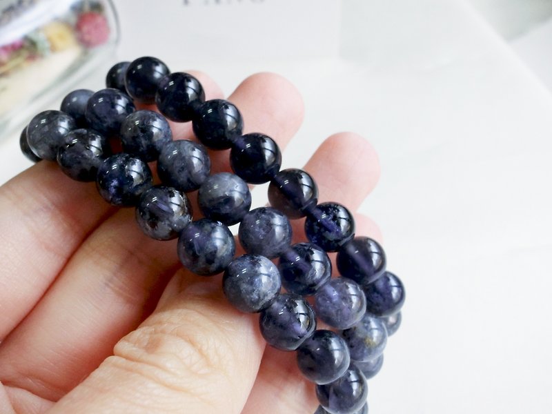 Cordierite bracelet - Bracelets - Gemstone Blue