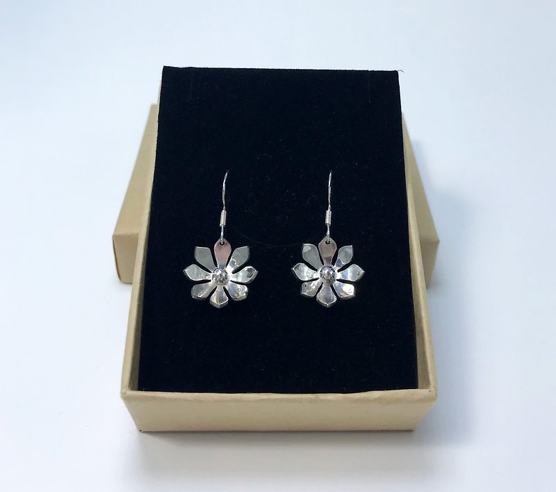 Lotus Flower Earrings | 925 Silver - Earrings & Clip-ons - Sterling Silver Silver