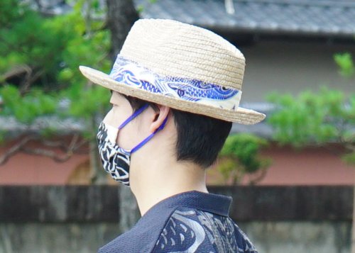 Ki-Yan Studio 麥稈草帽 - BEIGH × Blue Carp