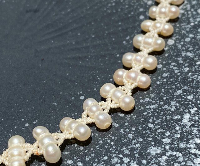 Antique freshwater deals pearl necklace