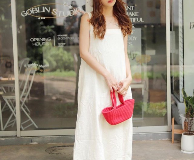 White cotton clearance one piece dress