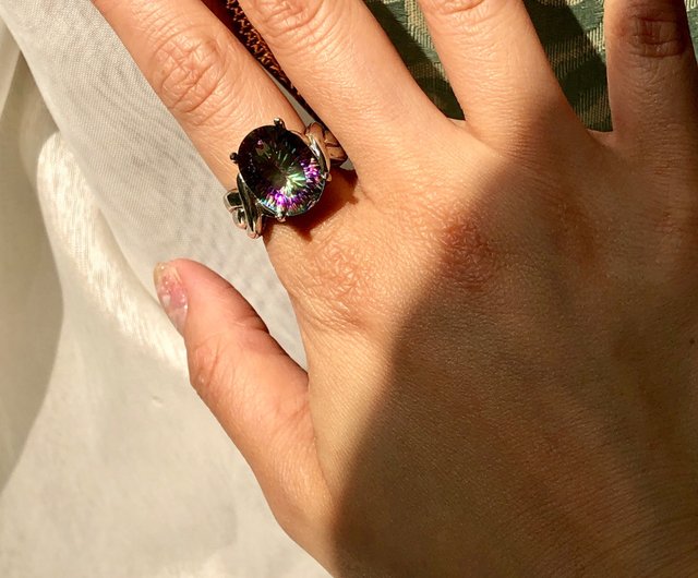 天然 ミスティック トパーズ リング レディース 指輪 天然石 お守り ブランド 天然 ミスティック トパーズ リング レディース 指輪 イエローゴールド