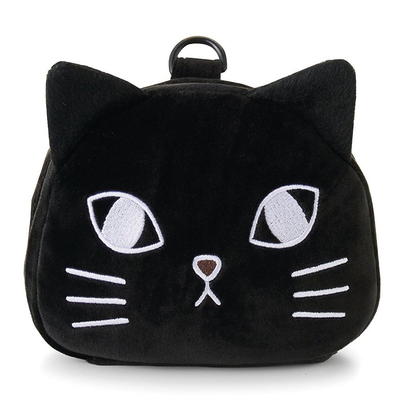 【Cat Department】Tsundere Cat Folding Portable Backpack Series-Black Cat - Backpacks - Polyester Black