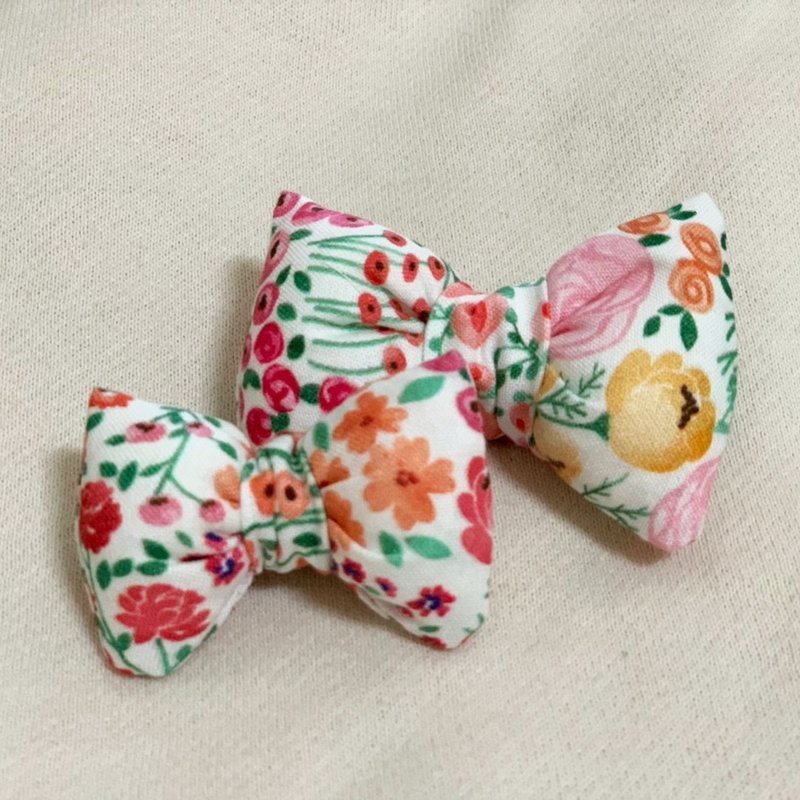 Hanju's wool. Lianlian floret bow hair accessories hairpin children's hair accessories hair ring - Baby Accessories - Cotton & Hemp Multicolor