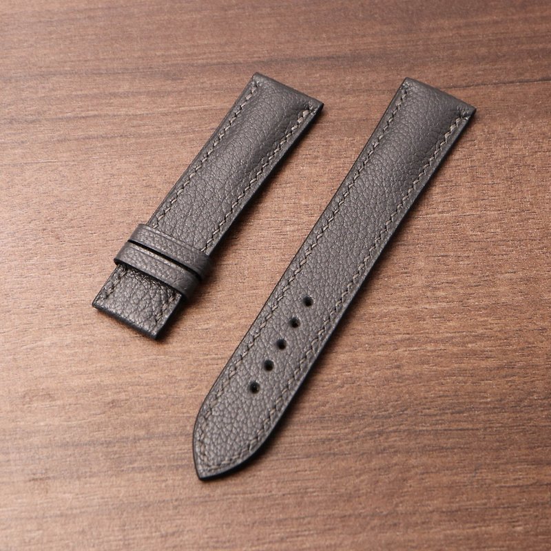 Watch strap-convex version - Watchbands - Genuine Leather Gray