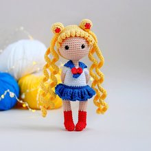 プリンセスラプンツェルニット人形かぎ針編みの人形、手作りの人形、手工芸品 - ショップ aaniaacrochet 人形・フィギュア - Pinkoi