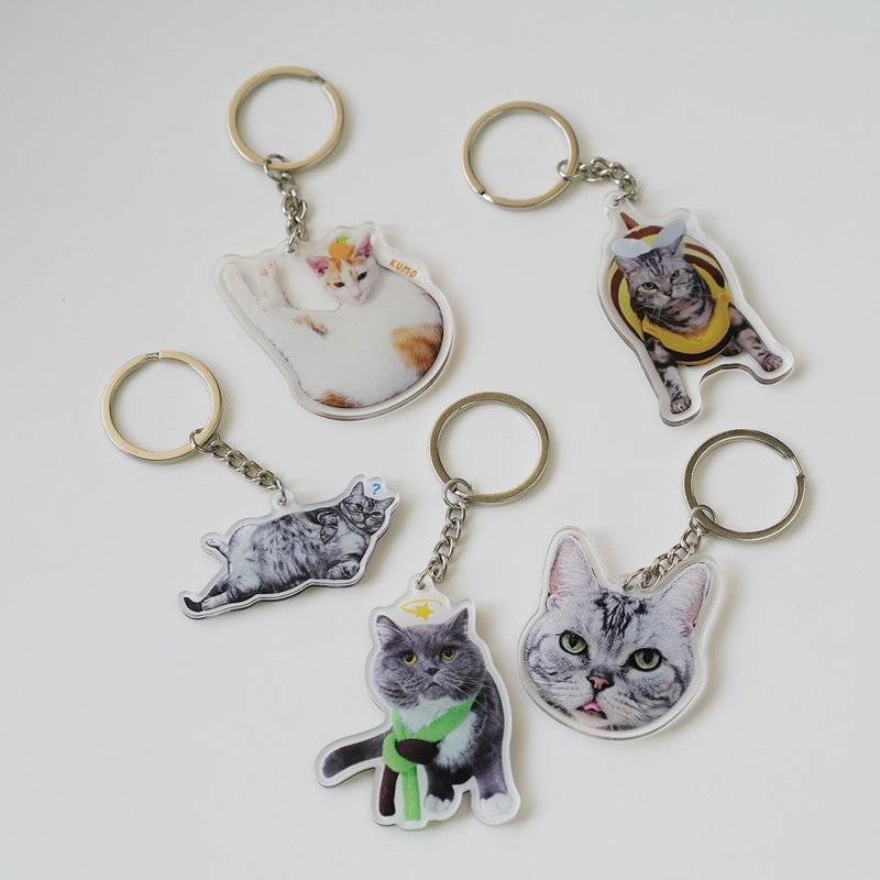 カスタムアクリルペンダント、キーホルダー、ペットキーホルダー、携帯電話ストラップ、ペンダント。 - チャーム - アクリル 多色